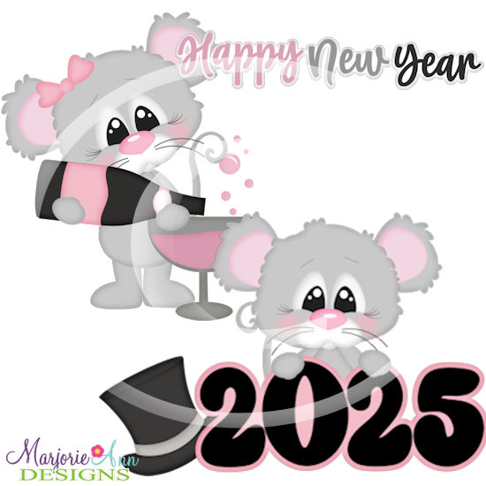 New Year 2025 Mice SVG Cut Files - Click Image to Close